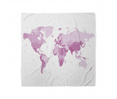 World Map Continents Bandana