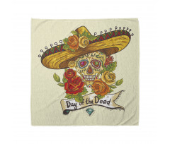 Skull in Sombrero Bandana