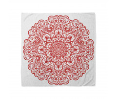 Bohem Bandana Romantik ve Çiçekli Temada Mandala