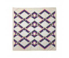 Geometrik Bandana Renkli Dörtgenli