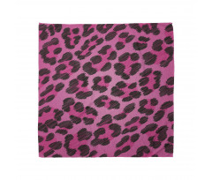 Benekli Bandana Mor Leopar Desenli