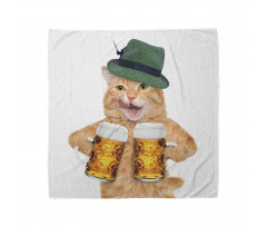 Cool Cat Hat Beer Mug Funny Bandana