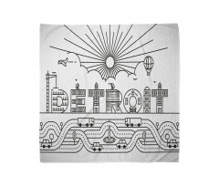 Siyah Beyaz Bandana Siyah Beyaz Detroit