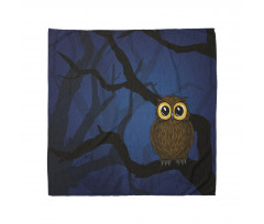 Owl on Tree Branch Bandana