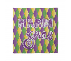 Geometrik Bandana Mardi Gras Desenli