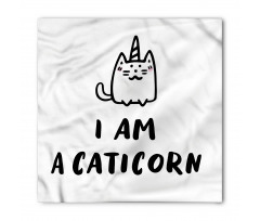 Komik Bandana Sevimli Unicorn Caticorn 