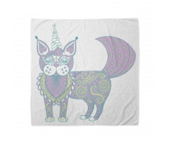 Pastel Bandana Süslü Kedi Unicorn