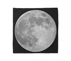 Monochrome Full Moon Art Bandana