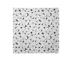 Oriental Leaf Designs Bandana