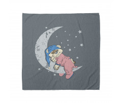 Baby Sleeping on the Moon Bandana