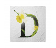 D Silhouette Daffodils Bandana