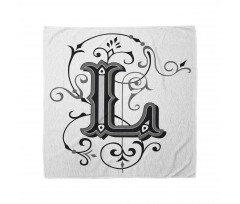 Ornate Capital L Art Bandana