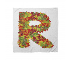 Floral R Maple Leaves Bandana