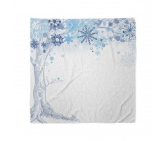 Abstract Tree Snowflakes Bandana