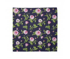 Vintage Roses Buds Bandana