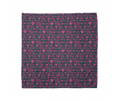 Romance Pattern Heart Bandana