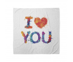 Watercolor Phrase Bandana