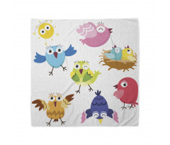 Funny Birds Sun Cartoon Bandana