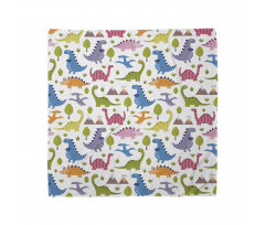 Dinosaurs Colorful Bandana