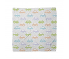 Pastel Cars Pattern Bandana