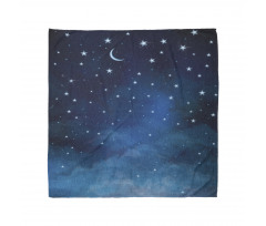 Night Time with Moon Star Bandana