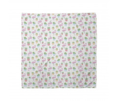 Sleeping Foliage Birds Bandana