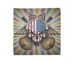 Angry Skull America Flag Bandana