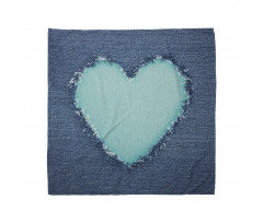 Denim Heart Love Bandana