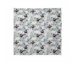 Winter Snow Xmas Doodle Bandana