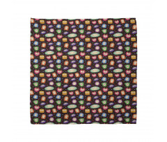 Abstract Fluffy Monsters Bandana