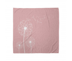 Sketch Style Flowers Bandana