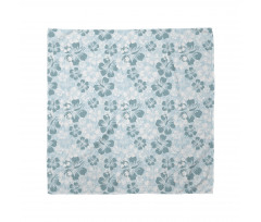 Faded Flower Silhouettes Bandana