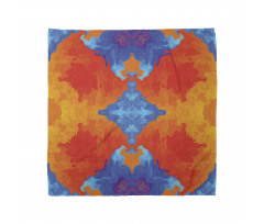 Contemporary Blue Orange Bandana