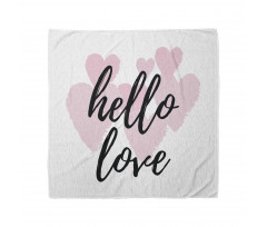 Romantic Phrase Hearts Bandana