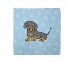 Happy Puppy Cartoon Bandana