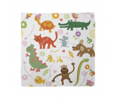 Jolly Cartoon Animals Bandana