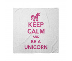 Be a Unicorn Text Bandana