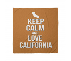 Love California Map Bandana