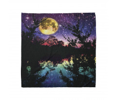 Night Sky Trees Bandana