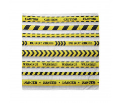 Caution Tapes Pattern Bandana