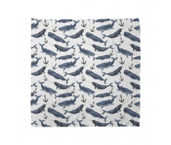 Aquerelle Ocean Whales Bandana