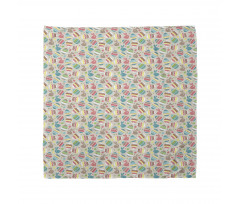 Cartoon Bunnies Dots Bandana