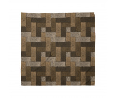 Wooden Parquet Motif Bandana