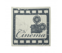 Sinema Bandana Retro Çerçeve İçinde Kamera Detaylı Şerit