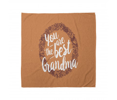 Floral Wreath Words Bandana