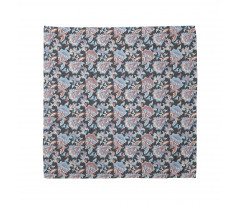 Retro Folk Blossoms Bandana