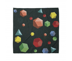 Geometrik Bandana Üç Boyutlu Şekillerden Soyut Kristaller