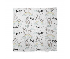 Unicorn Bandana Hayal Kur Yazılı Tek Boynuzlu Fantastik At