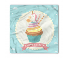 Doğum Günü Bandana Özel Kutlama Yazısı ve Unicorn Model