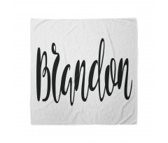 Özel İsim Bandana El Yazısı ile Brandon Adı Yazılı Görsel